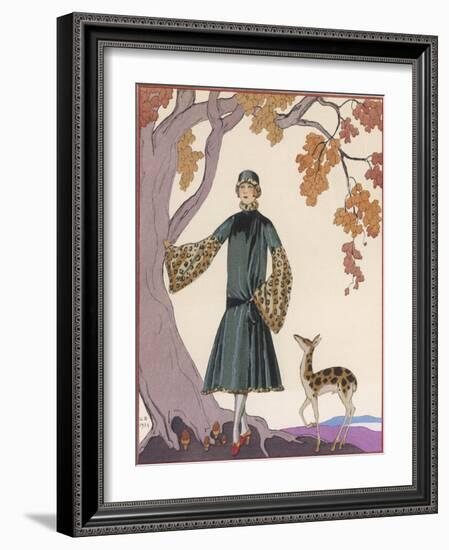 Fur Hat and Coat by Worth-Georges Barbier-Framed Photographic Print