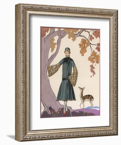 Fur Hat and Coat by Worth-Georges Barbier-Framed Photographic Print