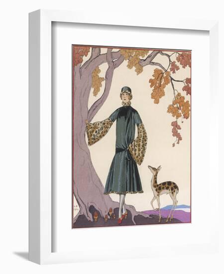 Fur Hat and Coat by Worth-Georges Barbier-Framed Photographic Print