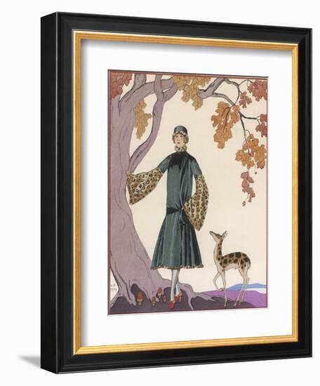 Fur Hat and Coat by Worth-Georges Barbier-Framed Photographic Print