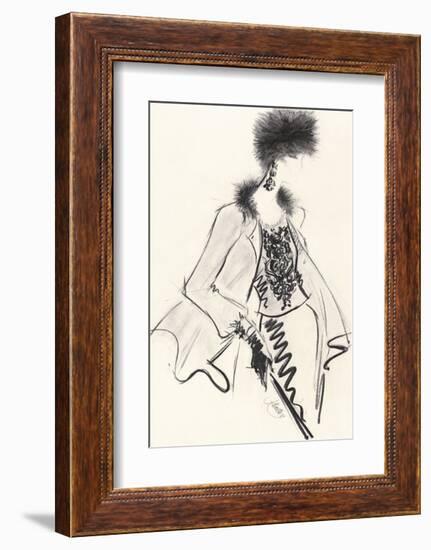 Fur Hat-Jane Hartley-Framed Giclee Print