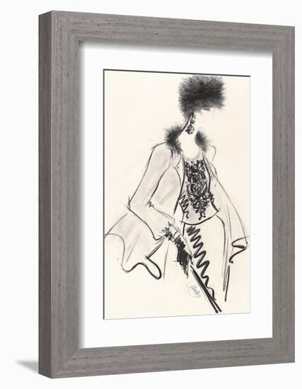 Fur Hat-Jane Hartley-Framed Giclee Print