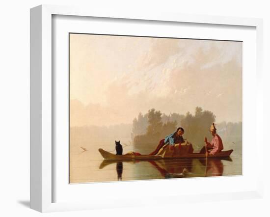 Fur Traders Descending the Missouri, 1845-George Caleb Bingham-Framed Giclee Print