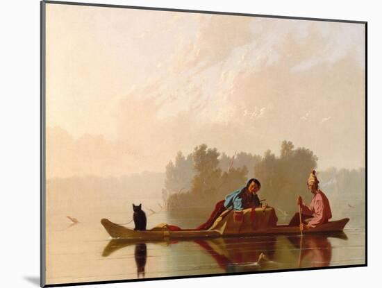 Fur Traders Descending the Missouri, 1845-George Caleb Bingham-Mounted Giclee Print