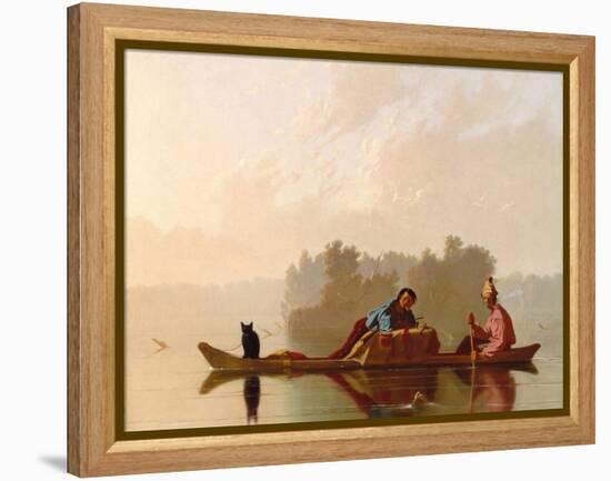 Fur Traders Descending the Missouri, 1845-George Caleb Bingham-Framed Premier Image Canvas