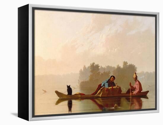 Fur Traders Descending the Missouri, 1845-George Caleb Bingham-Framed Premier Image Canvas