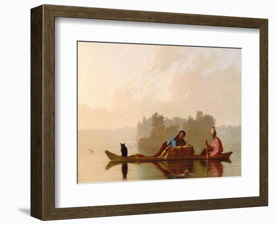 Fur Traders Descending the Missouri, 1845-George Caleb Bingham-Framed Giclee Print