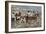 Fur Train from the North Arriving at a Canadian Trading Post, 1800s-null-Framed Giclee Print