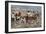 Fur Train from the North Arriving at a Canadian Trading Post, 1800s-null-Framed Giclee Print