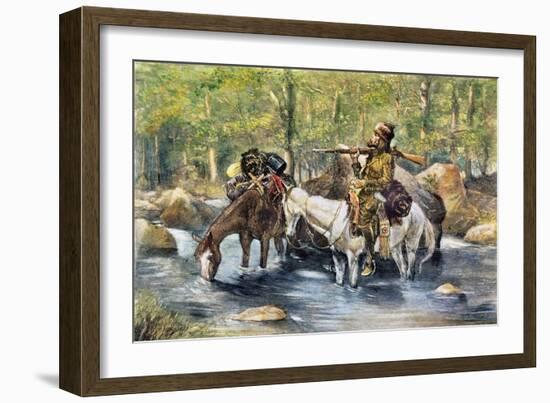 Fur Trapper-Frederic Sackrider Remington-Framed Giclee Print