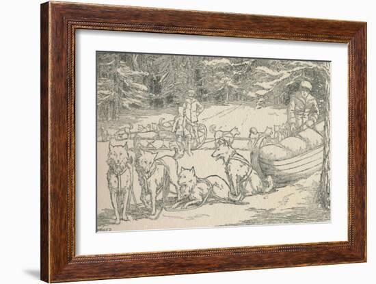 'Fur-Trappers', 1924-Unknown-Framed Giclee Print