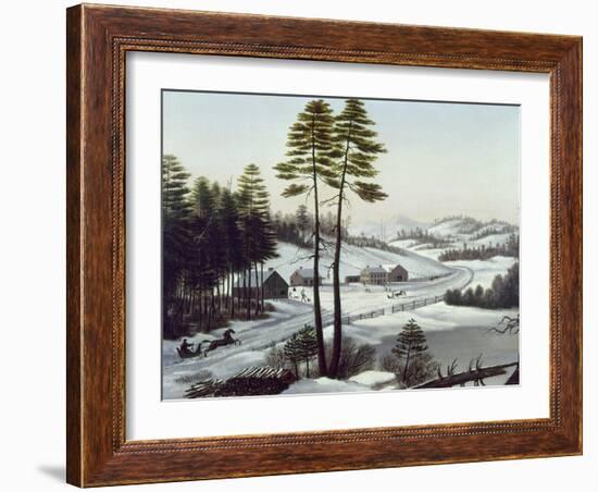 Furbish's Dash To Montreal-Charles E. Beckett-Framed Giclee Print