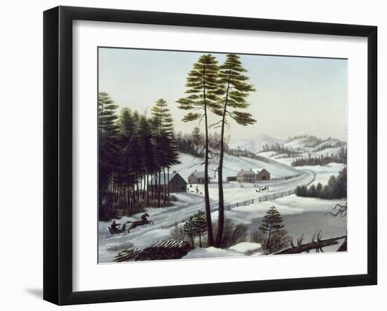 Furbish's Dash To Montreal-Charles E. Beckett-Framed Giclee Print