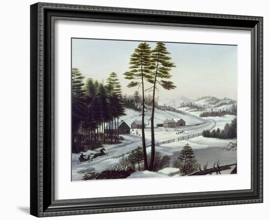 Furbish's Dash To Montreal-Charles E. Beckett-Framed Giclee Print