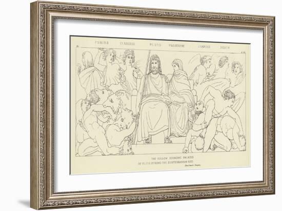 Furies, Cerberus, Pluto, Proserpine, Harpies, Death-John Flaxman-Framed Giclee Print