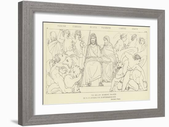 Furies, Cerberus, Pluto, Proserpine, Harpies, Death-John Flaxman-Framed Giclee Print