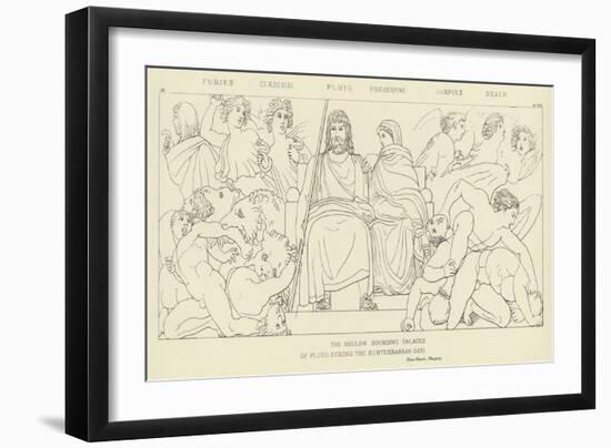 Furies, Cerberus, Pluto, Proserpine, Harpies, Death-John Flaxman-Framed Giclee Print