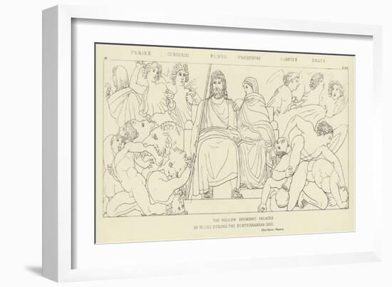 Furies, Cerberus, Pluto, Proserpine, Harpies, Death-John Flaxman-Framed Giclee Print