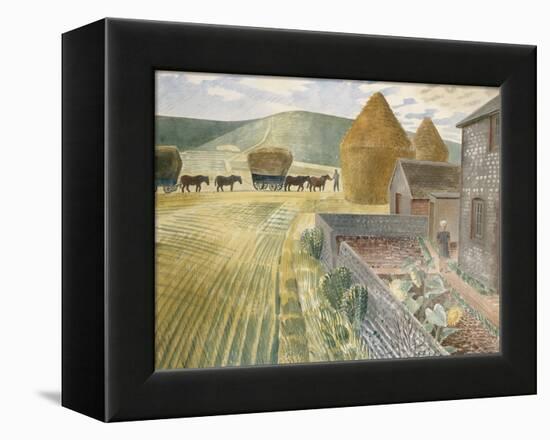 Furlongs-Eric Ravilious-Framed Premier Image Canvas