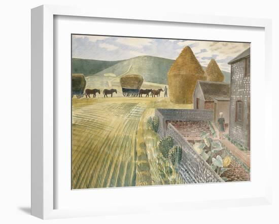 Furlongs-Eric Ravilious-Framed Giclee Print