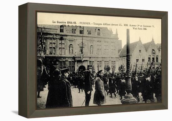 Furnes Westflandern, Troupes, Albert 1Er, Georges V-null-Framed Premier Image Canvas