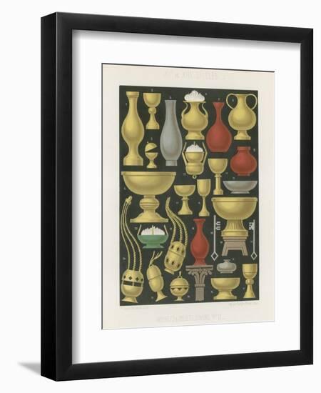 Furniture and Various Objects of the 12th and 13th Centuries-null-Framed Giclee Print