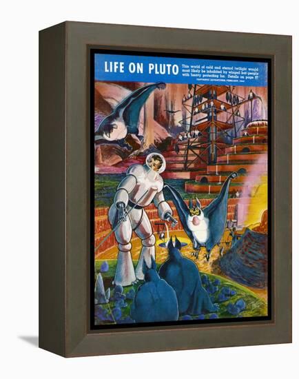 Furry Bats from Pluto-Frank R. Paul-Framed Stretched Canvas