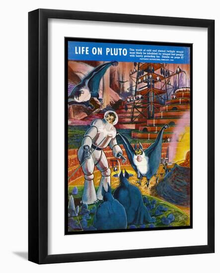 Furry Bats from Pluto-Frank R. Paul-Framed Art Print