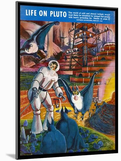 Furry Bats from Pluto-Frank R. Paul-Mounted Art Print