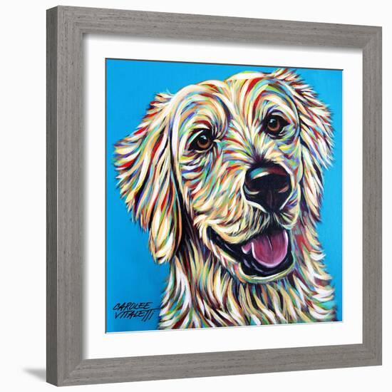 Furry Dog Friend I-Carolee Vitaletti-Framed Art Print