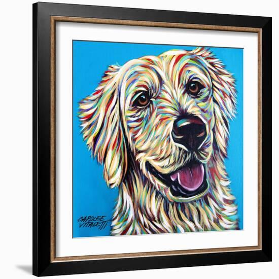 Furry Dog Friend I-Carolee Vitaletti-Framed Art Print