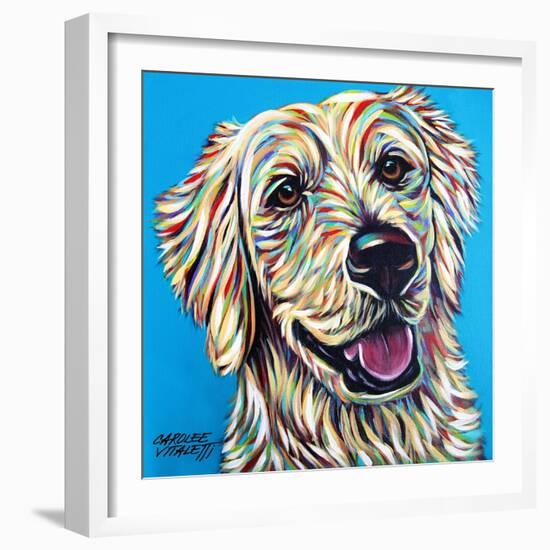 Furry Dog Friend I-Carolee Vitaletti-Framed Art Print