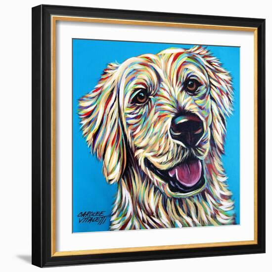 Furry Dog Friend I-Carolee Vitaletti-Framed Art Print