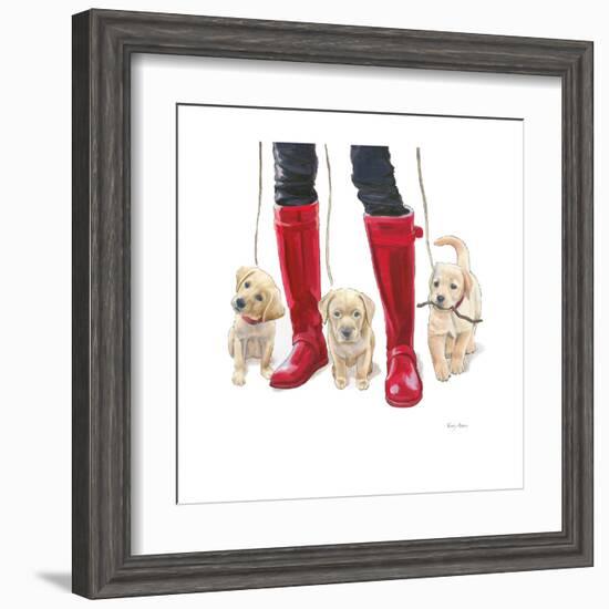 Furry Fashion Friends I-Emily Adams-Framed Art Print