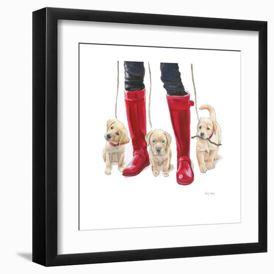 Furry Fashion Friends I-Emily Adams-Framed Art Print