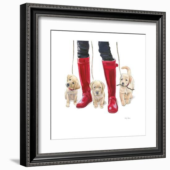 Furry Fashion Friends I-Emily Adams-Framed Art Print