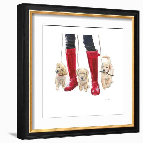 Furry Fashion Friends I-Emily Adams-Framed Art Print