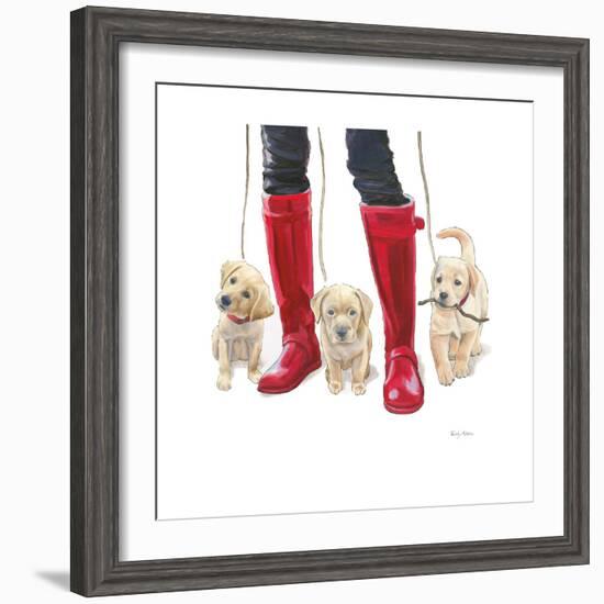 Furry Fashion Friends I-Emily Adams-Framed Art Print