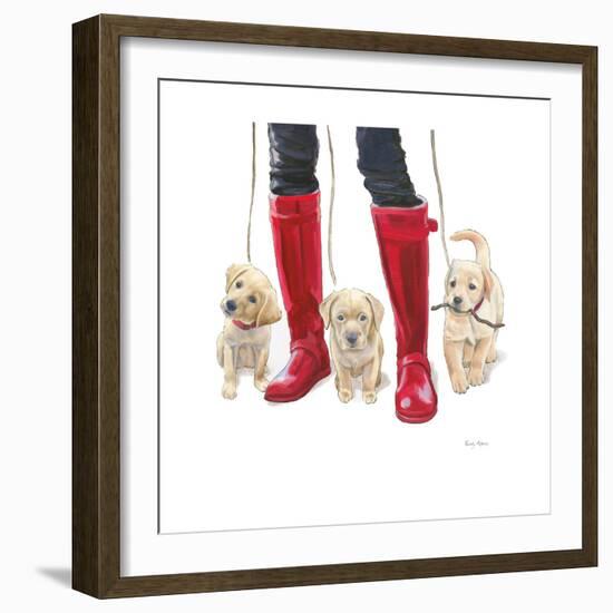 Furry Fashion Friends I-Emily Adams-Framed Art Print