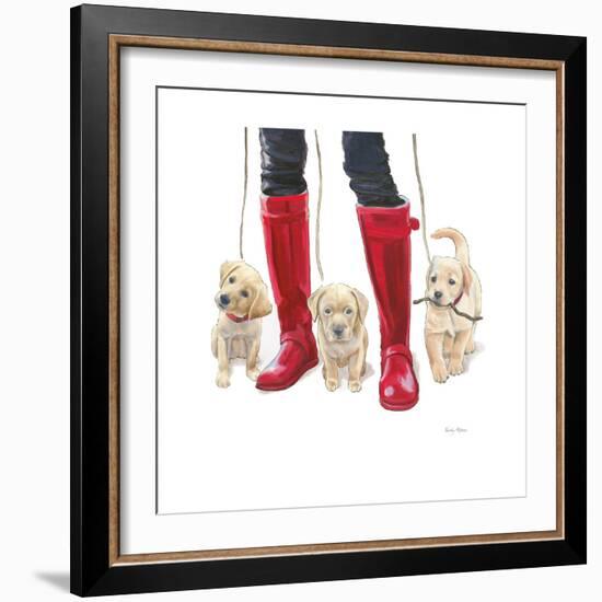 Furry Fashion Friends I-Emily Adams-Framed Art Print