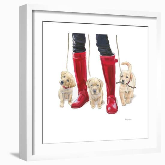 Furry Fashion Friends I-Emily Adams-Framed Art Print