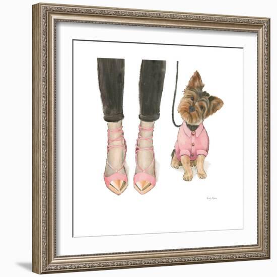 Furry Fashion Friends III-Emily Adams-Framed Art Print