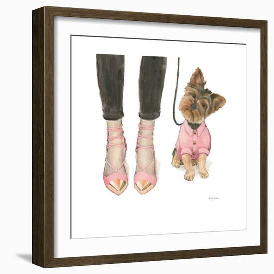 Furry Fashion Friends III-Emily Adams-Framed Art Print