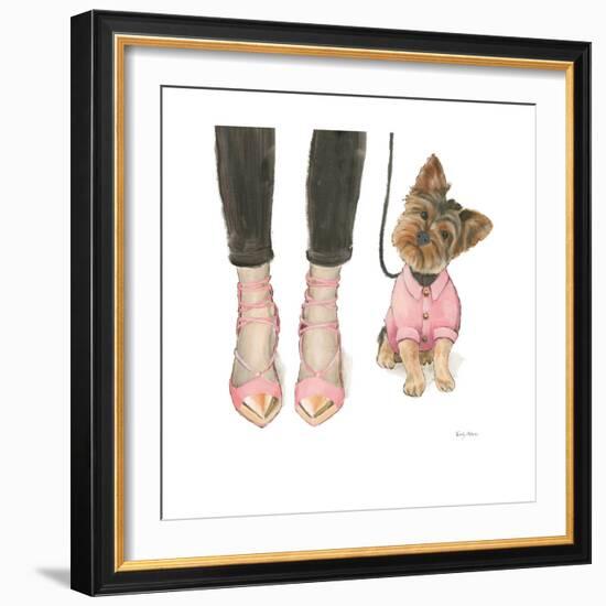 Furry Fashion Friends III-Emily Adams-Framed Art Print