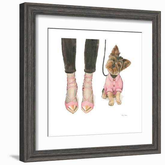 Furry Fashion Friends III-Emily Adams-Framed Art Print