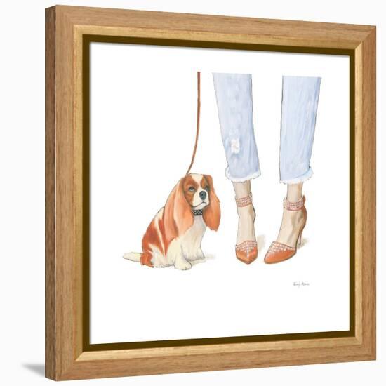 Furry Fashion Friends IV-Emily Adams-Framed Stretched Canvas