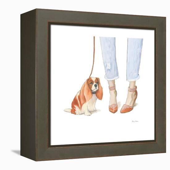 Furry Fashion Friends IV-Emily Adams-Framed Stretched Canvas