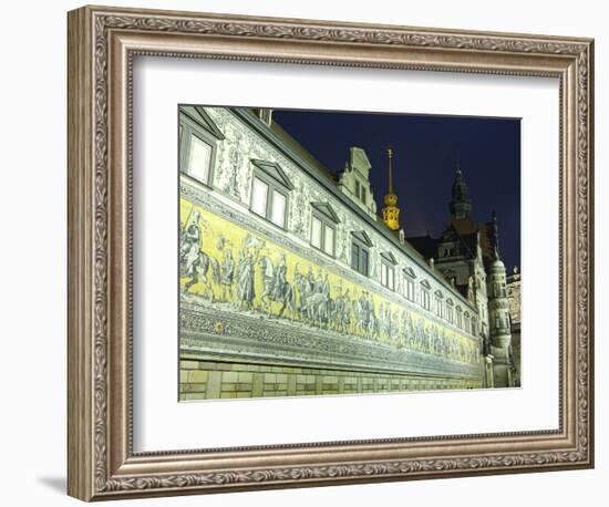 Furstenzug on the Walls of Dresden Castle, Dresden, Saxony, Germany, Europe-Hans Peter Merten-Framed Photographic Print