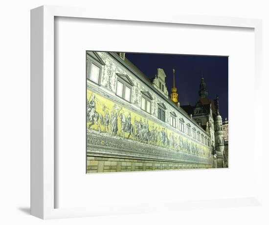 Furstenzug on the Walls of Dresden Castle, Dresden, Saxony, Germany, Europe-Hans Peter Merten-Framed Photographic Print