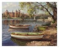 Boats on Glassy Harbor-Furtesen-Art Print